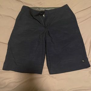 Rip curl size 30 navy blue with the late stripe pattern